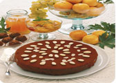Torta mandorle glassata cioccolato