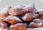 Ravioli dolci di cioccolato al forno